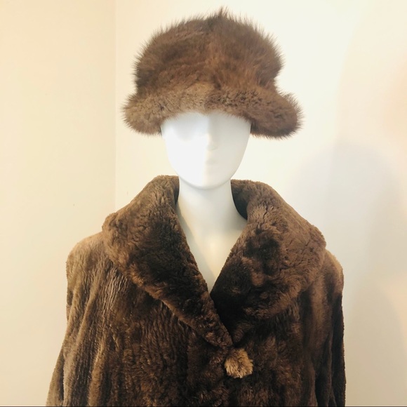 vintage faux fur teddy bear coat - Picture 3 of 15